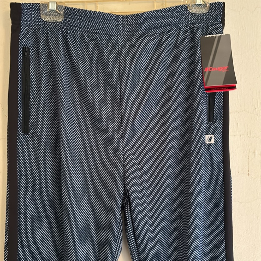 Men’s Cougar Sport athletic/leisure stretch pants blue/white size XXL